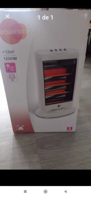 Calefactor Equation 1200W