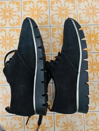 Zapatos Ante Negro María Jaén Talla 37