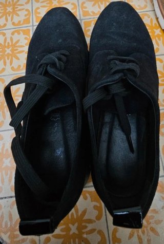 Zapatos Ante Negro María Jaén Talla 37