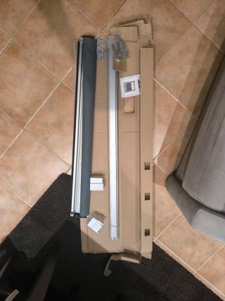 Estor enrollable gris nuevo