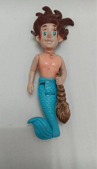 Figura Tritón / Sireno Vintage Juguete Antiguo
