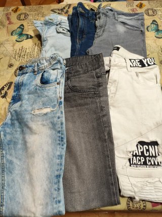 Lote 6 pantalones vaqueros Talla 12