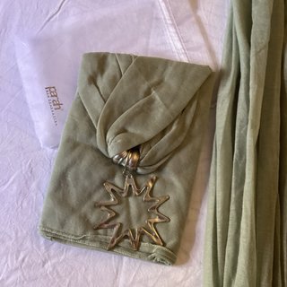 Foulard con ciondolo stella e luna
