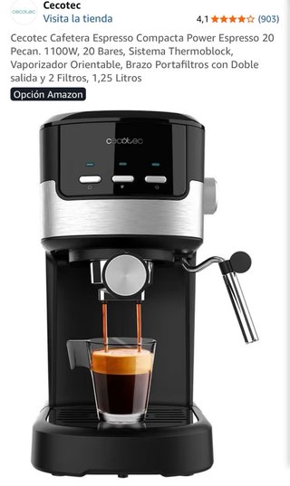Cafetera Cecotec espresso