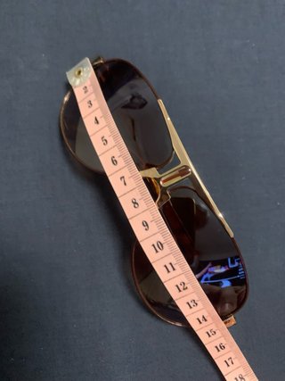 Gafas de Sol Vintage Marrones y Doradas