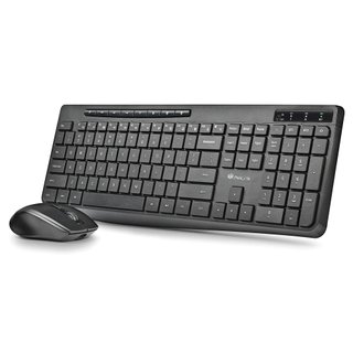 Pack Teclado y Ratón Inalámbrico NGS Negro