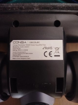 Base aspirador Conga 10500 Solar Aqua Pet
