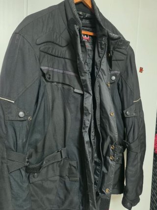 Chaqueta de moto negra XL Marca IXS