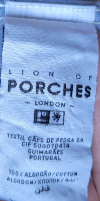 Camisa Homem Lion of Porches M