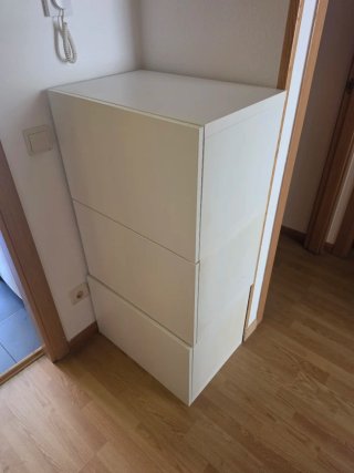 Mueble almacenaje Ikea blanco 3 cajones