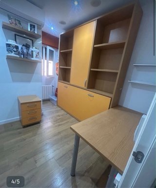 Dormitorio juvenil completo:mueble cama+escritorio