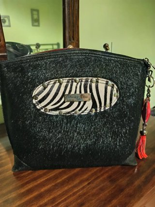 Bolso Piel Francis Teo Negro Cebra