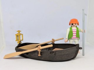 Playmobil Barca Pirata con farol y remos