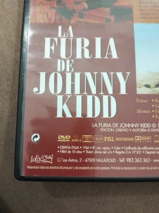 DVD La Furia de Johnny Kidd