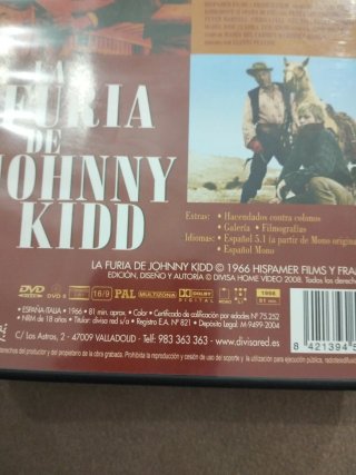 DVD La Furia de Johnny Kidd