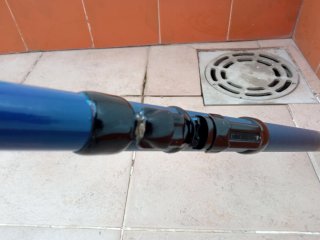 Caña de pescar telescópica de 4,5m