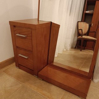 Dormitorio completo madera color roble oscuro