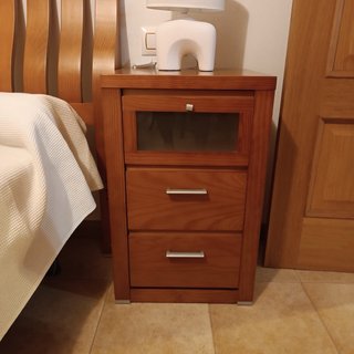 Dormitorio completo madera color roble oscuro