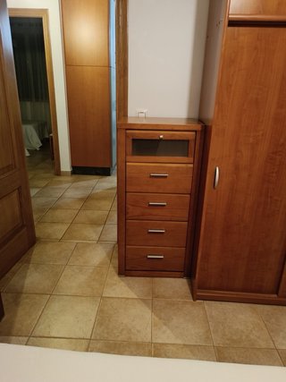 Dormitorio completo madera color roble oscuro