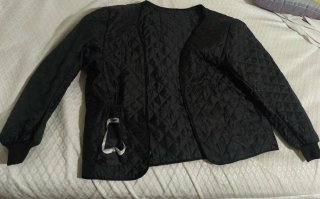 Chaqueta de moto Jet negra y azul