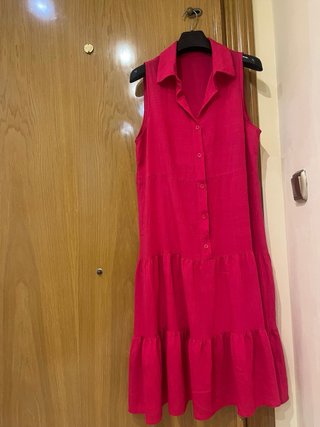 Vestido estampado leopardo rosa