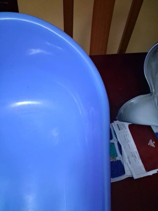 Bañera bebé/cachorro azul
