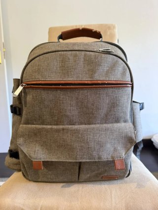 Mochila Picnic/Camping Marrón y Gris