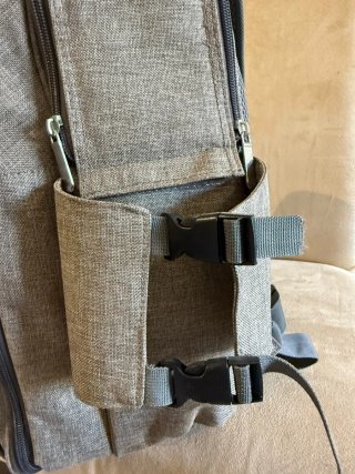 Mochila Picnic/Camping Marrón y Gris