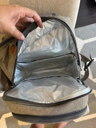 Mochila Picnic/Camping Marrón y Gris