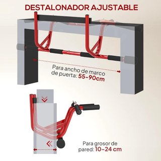 Barra Dominadas Pared 150kg Gimnasio Entrenamiento
