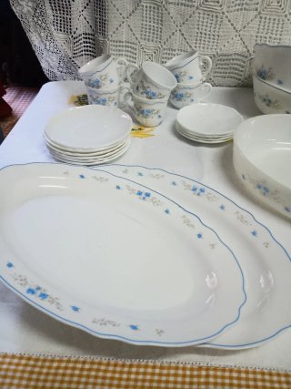 Vajilla Arcopal Romanttique Opalino Blanco