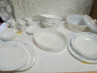 Vajilla Arcopal Romanttique Opalino Blanco