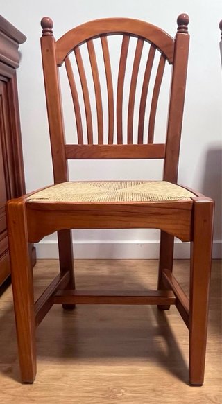 Conjunto Comedor Madera Cerezo Maciza