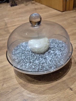 Centro de mesa/Portatartas con campana de cristal