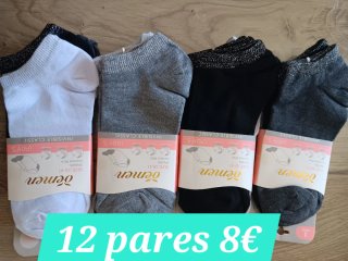 12 pares calcetines tobilleros
