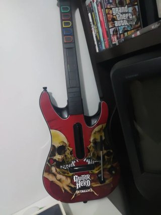 Guitarra Guitar Hero Metallica Xbox Red octane