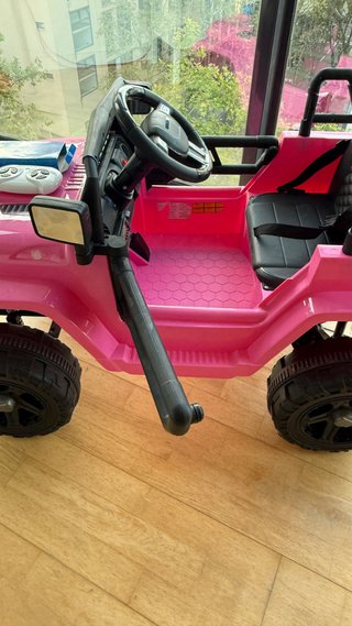 Coche eléctrico infantil 12V tipo Jeep rosa