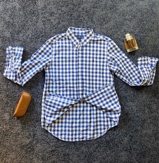 Camisa Old Italian Money Logo Poplin Shirt Preppy