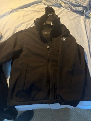 Chaqueta Pull&Bear Negra con Capucha Talla M