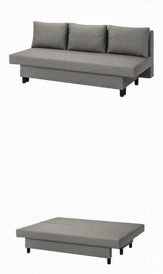Sofá Cama Ikea 3 Plazas Gris ÄLVDALEN