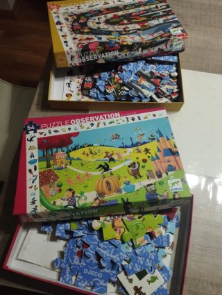2 Puzzles Djeco Observación (+4 años) + Póster