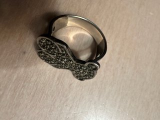 Anillo Tous Plata y Piedras Negras