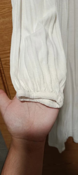 Chaquetilla larga blanca