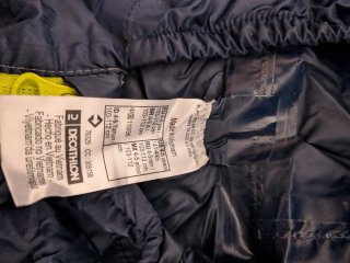 Chubasquero niño Quechua azul y gris