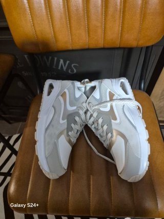 Scarpe Skechers Donna Argento Bianco