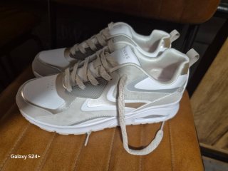Scarpe Skechers Donna Argento Bianco