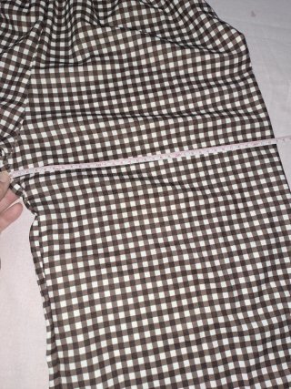 Pantalón Vichy Marrón y Blanco