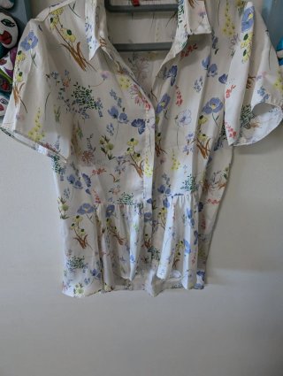 Blusa Ana Sousa floral manga curta tam S