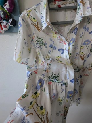 Blusa Ana Sousa floral manga curta tam S