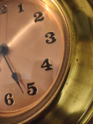 Orologio vintage rame funzionante